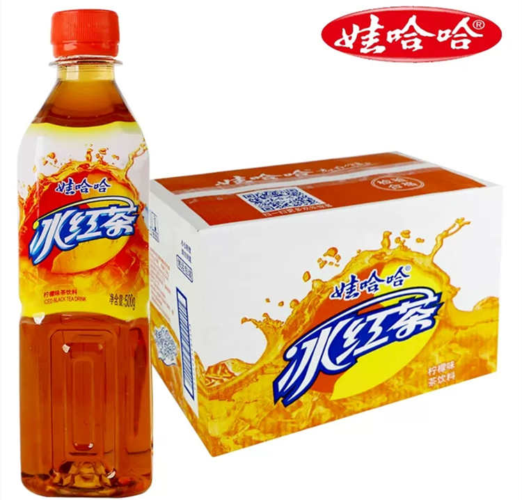 娃哈哈冰红茶配料表及保质期多久，娃哈哈冰红茶饮料一整箱9/15瓶果味茶饮