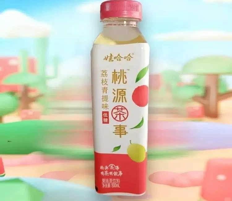 娃哈哈桃源茶事配料表及保质期多久，娃哈哈桃源茶事果味茶饮料500ml*16瓶荔枝味