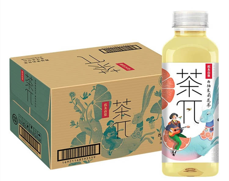 西柚茉莉花味茶π?配料表及保质期多久，农夫山泉茶π（茶派）西柚茉莉花茶500ml