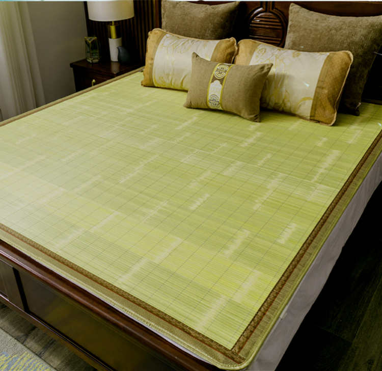 竹凉席夏季1.8m宿舍双面生态直筒刮青天然竹凉席全青竹冬夏两用