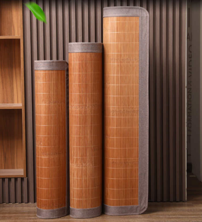 竹席席学生宿舍单人90公分1.1米2直筒1.35双面折叠1.5/1.8定制