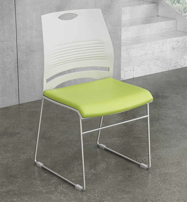 培训椅会议椅办公椅简约职员椅洽谈椅靠背椅实心钢筋椅塑料椅