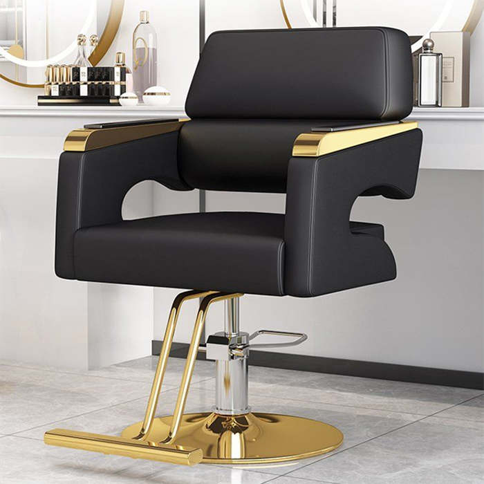 可放倒美发椅发廊专用不锈钢剪发椅理发店升降理发椅