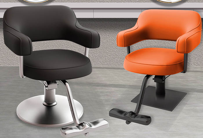 网红理发店椅潮美发椅发廊专用剪发椅可升降座椅