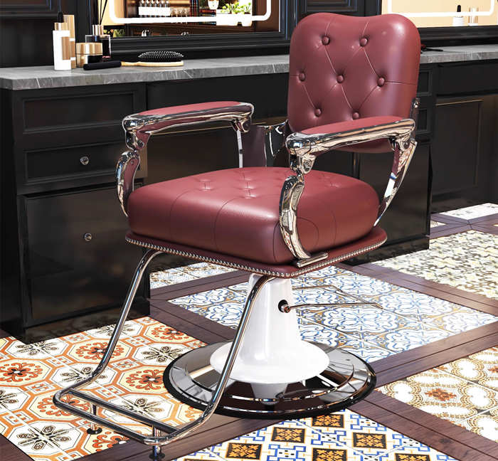 男士油头椅理发店椅发廊烫染复古欧式椅子