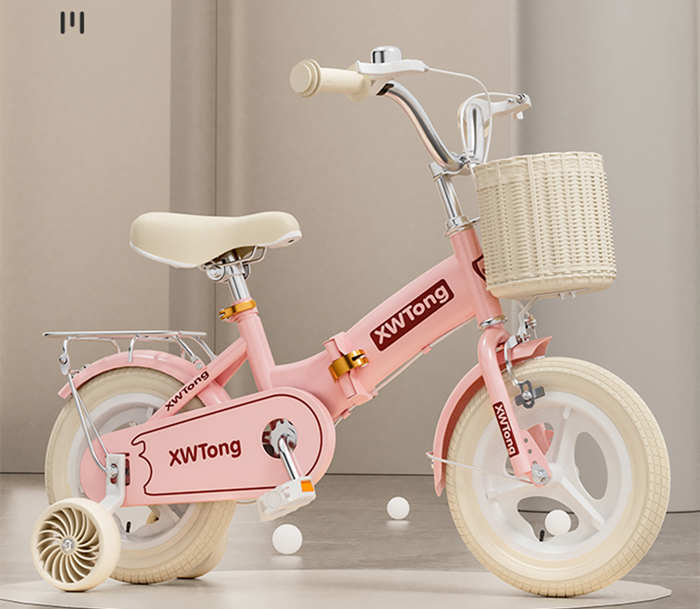 儿童自行车女孩3-6-8-9-10岁童车小孩折叠脚踏单车