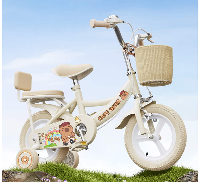 卡皮bala儿童自行车3岁到6岁8到12岁女孩脚踏车