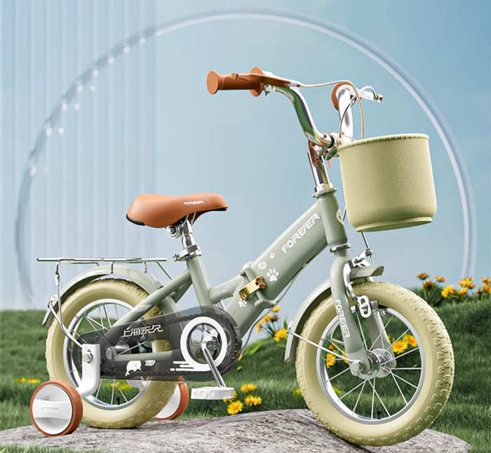 永久牌儿童自行车女孩2-3-6-8-10-12岁折叠脚踏单车