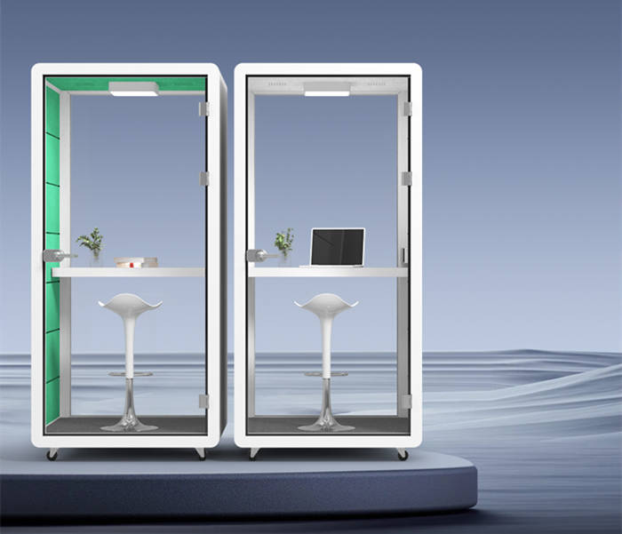 电话亭隔音房办公会议仓定制自习阅读室静音睡眠舱